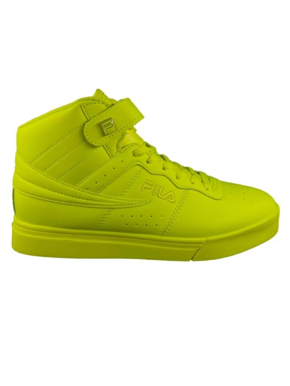 FILA Vulc 13 Tonal Yellow Mid Top Sneakers Lace Up Hook & Loop Athletic unisex